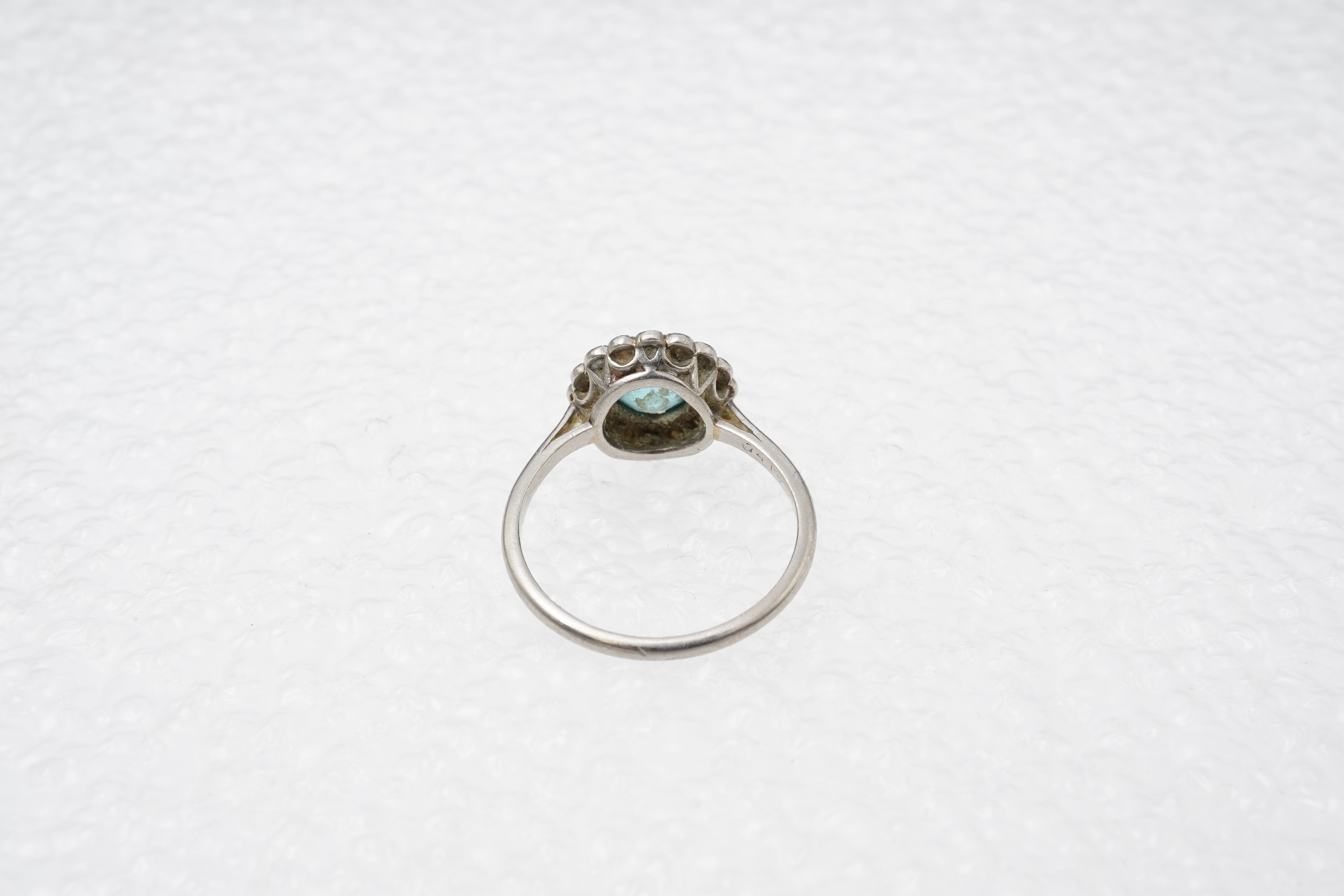 A Zircon and diamond cluster ring, early 20th century